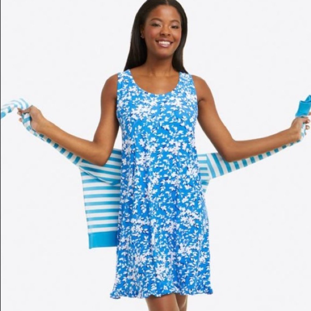 Draper James Ruffle Nightie Nightgown NWT L/XL